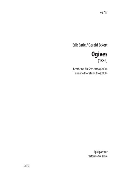 Ogives I–IV für Streichtrio (1886)
