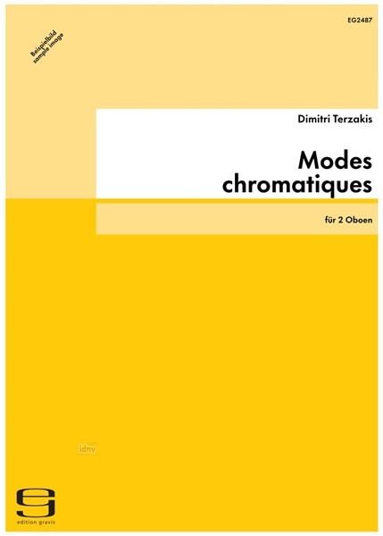Modes chromatiques für 2 Oboen (1988) Modes chromatiques für 2 Oboen (1988)