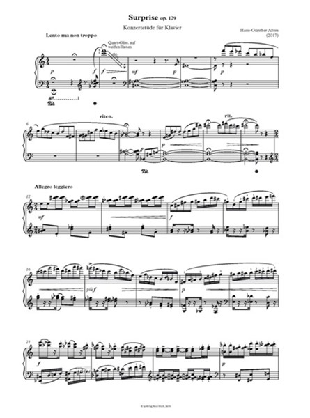 Surprise Konzertetüde für Klavier op. 129 (2017)