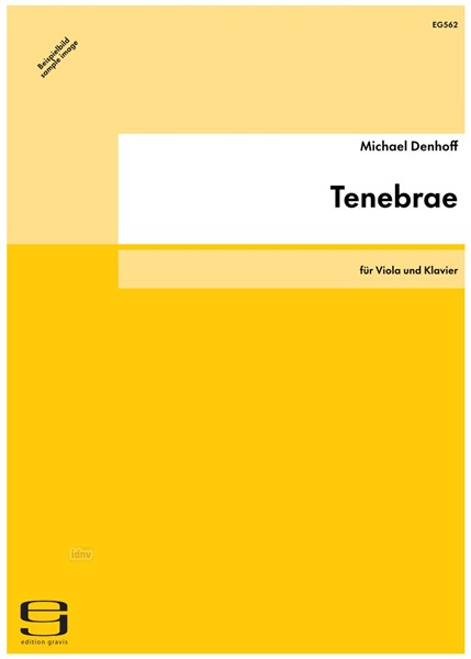 Tenebrae für Viola und Klavier op. 82 (1997)