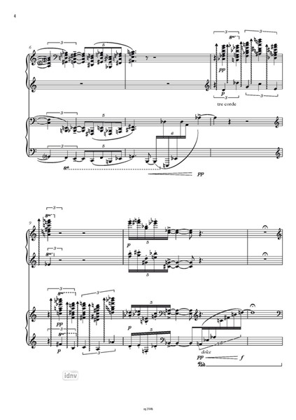 Geisterhand für zwei Klaviere und Röhrenglocke ad libitum (2020)