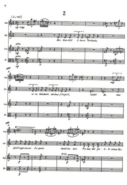 Lilo Hermann für Sprecher, gemischten Chor, Flöte, Klarinette, Trompete, Violine, Viola und Violoncello (1952/53) Lilo Hermann für Sprecher, gemischten Chor, Flöte, Klarinette, Trompete, Violine, Viola und Violoncello (1952/53)