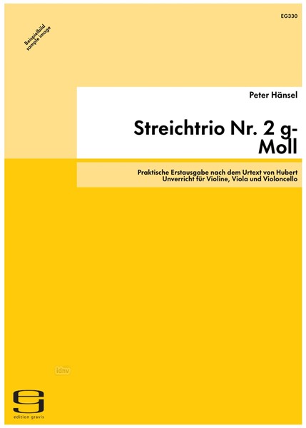 Streichtrio Nr. 2 g-Moll für Violine, Viola und Violoncello op. 40