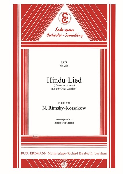 Hindu-Lied (Chanson Indoue) für Salon-Orchester Hindu-Lied (Chanson Indoue) für Salon-Orchester