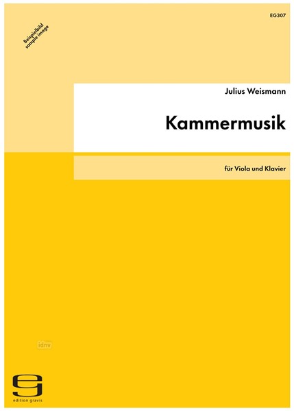 Kammermusik für Viola und Klavier op. 88 (1922/36)