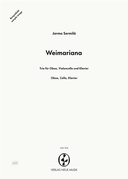 Weimariana für Oboe, Violoncello und Klavier