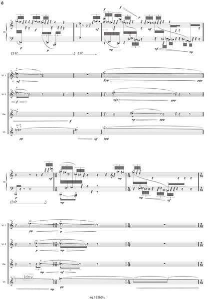 blick: verzaubert für Klavier und Streichquartett (2005-2007) blick: verzaubert für Klavier und Streichquartett (2005-2007)