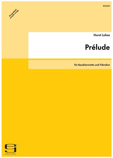 Prélude für Bassklarinette und Vibrafon (2005)