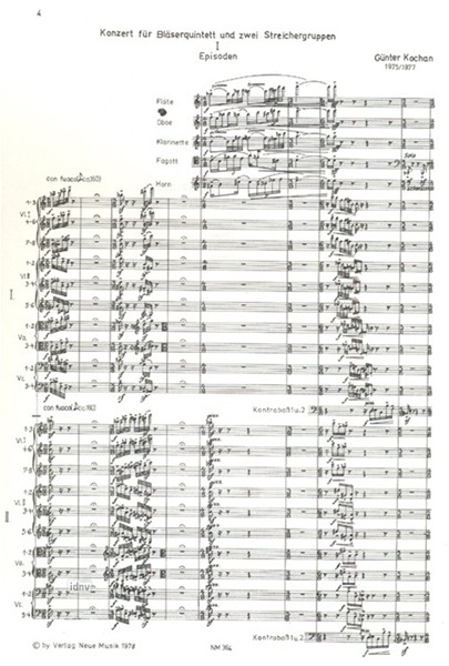Konzert für Bläserquintett und zwei Streichergruppen Konzert für Bläserquintett und zwei Streichergruppen