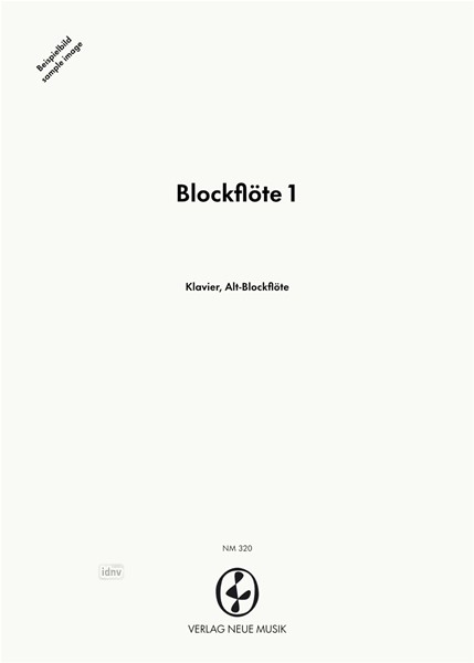 Blockflöte 1 für Altblockflöte und Klavier
