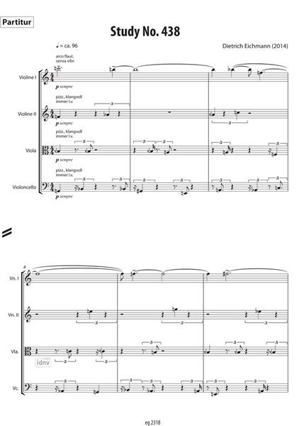 Study No. 438 für Streichquartett (2014) Study No. 438 für Streichquartett (2014)