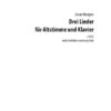 Drei Lieder für Altstimme und Klavier (1962-86)