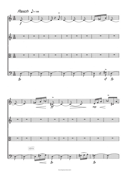 Traumbild (alla Tiento) für Streichquartett Traumbild (alla Tiento) für Streichquartett