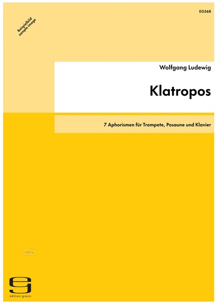 Klatropos für Trompete, Posaune und Klavier (1991)