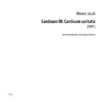 Canticum III: Canticum caritatis für Sopran oder Alt, 2 Gongs und Tam-Tam (1991)