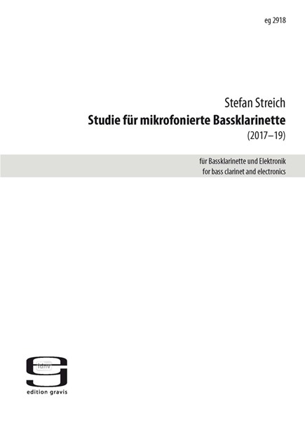 Studie für mikrofonierte Bassklarinette für Bassklarinette und Elektronik (2017-2019)