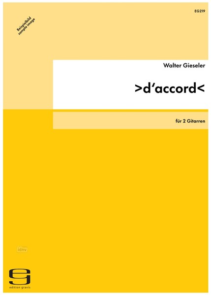 >d‘accord< für 2 Gitarren (1990)