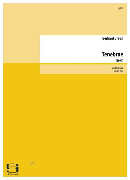 Tenebrae für Altflöte solo (1991)