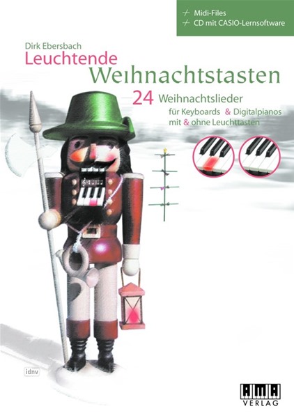 Leuchtende Weihnachtstasten