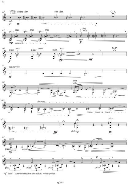Quintessenz für Violine (2008) Quintessenz für Violine (2008)