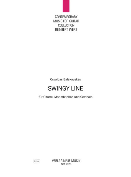 Swingy Line für Gitarre, Marimbaphon und Cembalo (2011)
