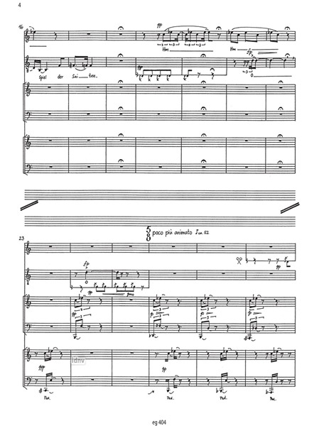 Schattenformen für Sopran, Tenor (mit Tomtoms), Harfe und Klavier op. 69 (1993)