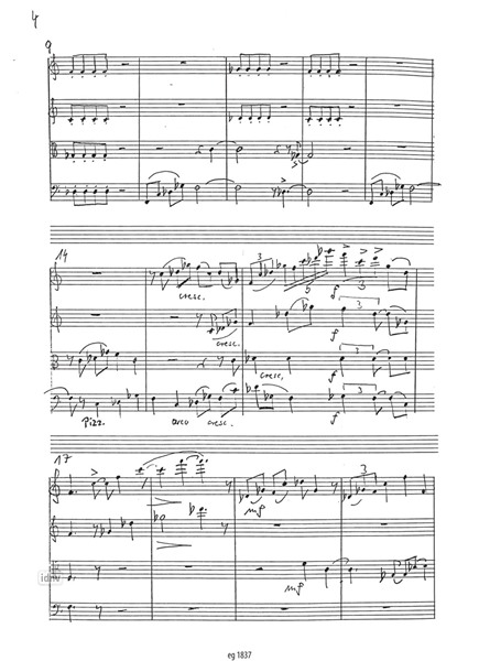 Streichquartett für Streichquartett (1991) Streichquartett für Streichquartett (1991)
