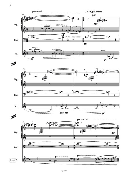 Das 1. Gebot für Tenor, Bariton, Violoncello und Orgel (2013) Das 1. Gebot für Tenor, Bariton, Violoncello und Orgel (2013)