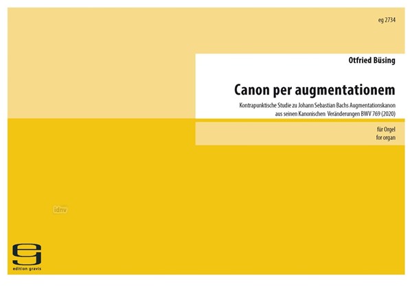 Canon per augmentationem für Orgel (2020) Canon per augmentationem für Orgel (2020)