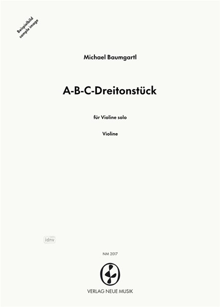 A-B-C-Dreitonstück für Violine solo (1986)