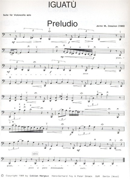 Iguatú für Violoncello solo Iguatú für Violoncello solo