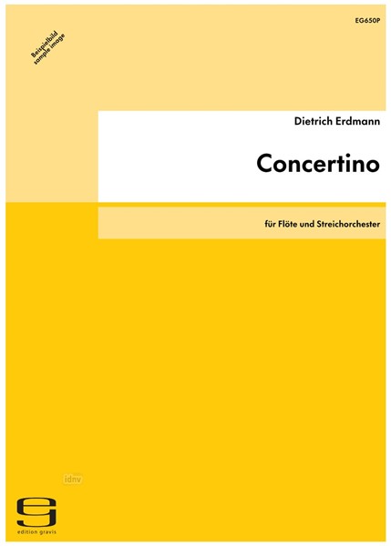 Concertino für Flöte und Streichorchester (1958)