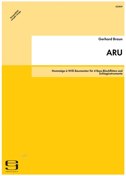 ARU für 4 Bass-Blockflöten und Schlaginstrumente (2003)