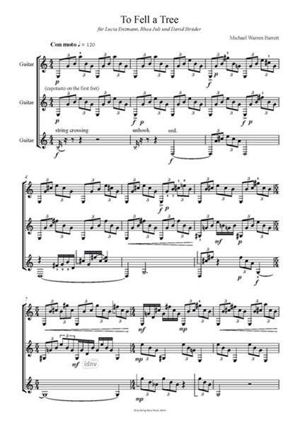 To Fell A Tree für Gitarren-Trio (2016) To Fell A Tree für Gitarren-Trio (2016)