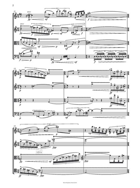 String Quartet No. 1 für Streichquartett (2011/2019) String Quartet No. 1 für Streichquartett (2011/2019)