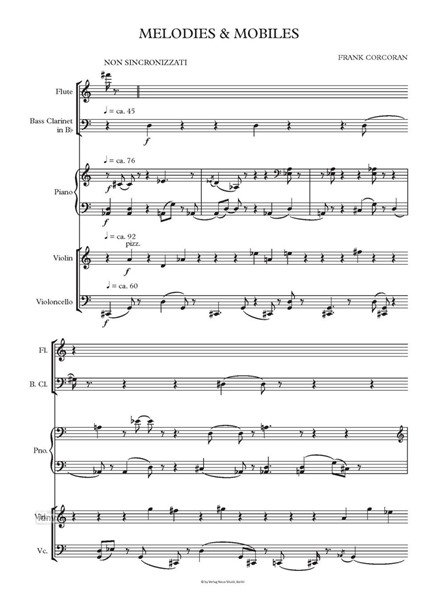 Melodies & Mobiles für Ensemble (2021) Melodies & Mobiles für Ensemble (2021)