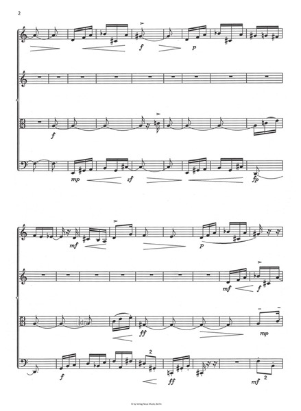 Traumbild (alla Tiento) für Streichquartett Traumbild (alla Tiento) für Streichquartett