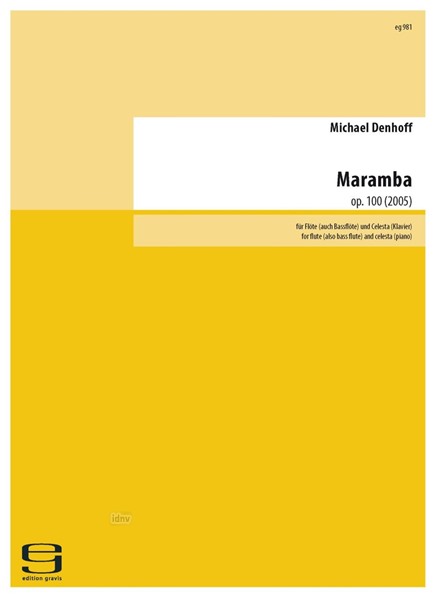 Maramba für Flöte und Celesta (Klavier) op. 100 (2005)