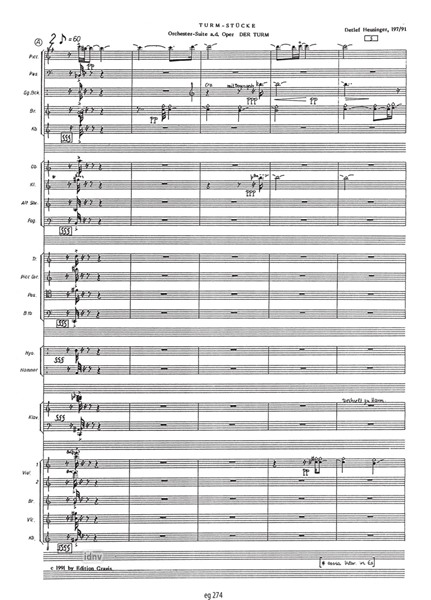 Turm-Stücke für Orchester (1987/91) Turm-Stücke für Orchester (1987/91)