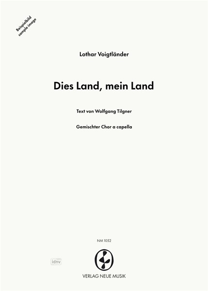 Dies Land, mein Land für gemischten Chor a cappella