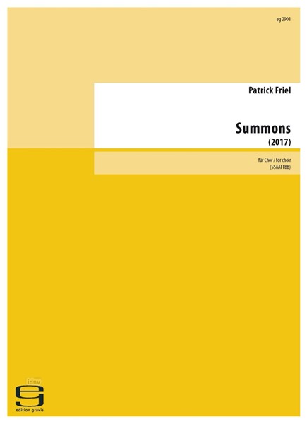 Summons für Chor (2021)