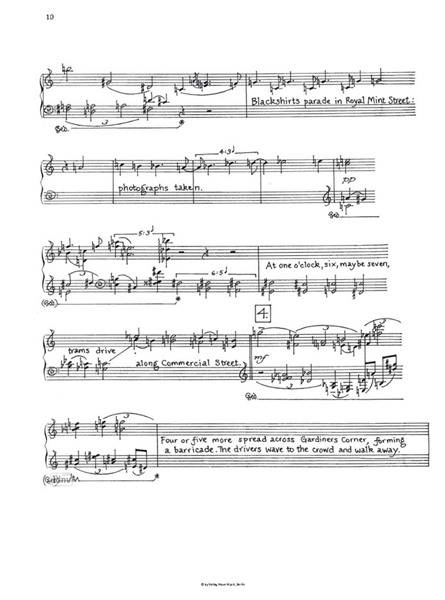Not Afraid Bariton und sprechenden Pianisten (oder für Bariton, Klavier und Sprechstimme) (1998)
