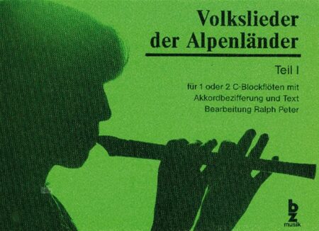 Volkslieder der Alpenländer Bd.1 für 1 oder 2 C-Blockflöten