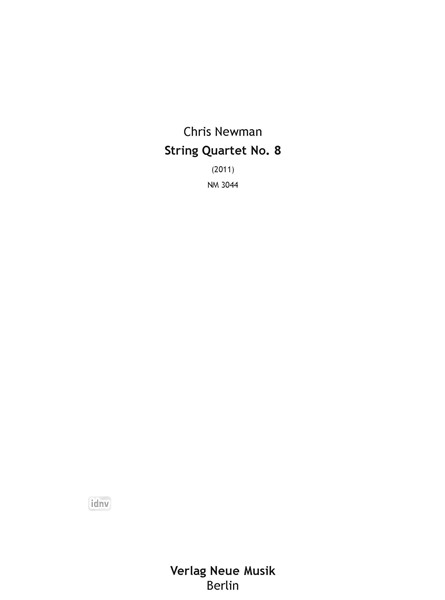 String Quartet No. 8 für Streichquartett (2011)