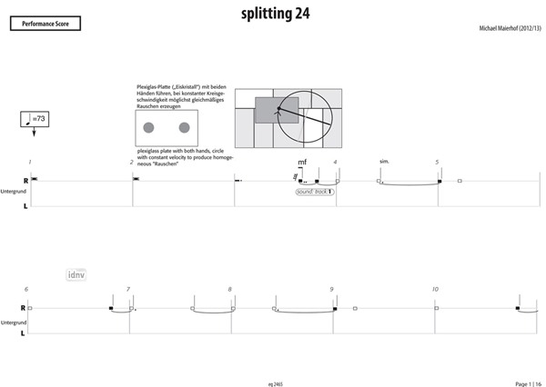 splitting 24 für Schlagzeug (2012/13) splitting 24 für Schlagzeug (2012/13)