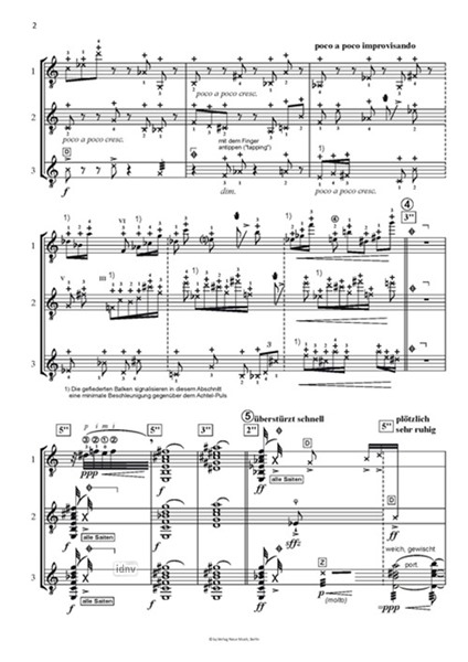 Toccata für drei Gitarren (2016) Toccata für drei Gitarren (2016)