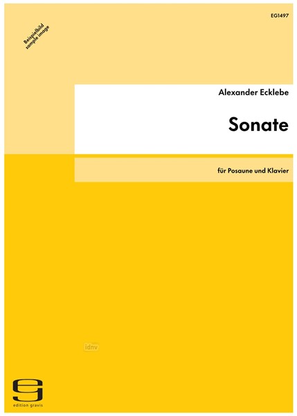 Sonate für Posaune und Klavier (1970) Sonate für Posaune und Klavier (1970)