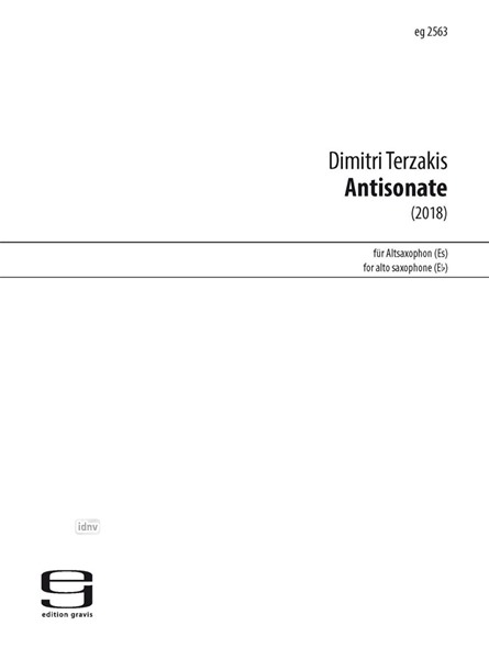 Antisonate für Altsaxophon (2018)