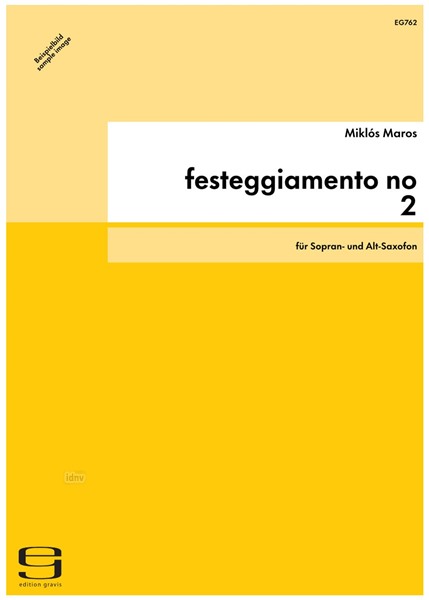 festeggiamento no 2 für Sopran- und Alt-Saxofon (1996)