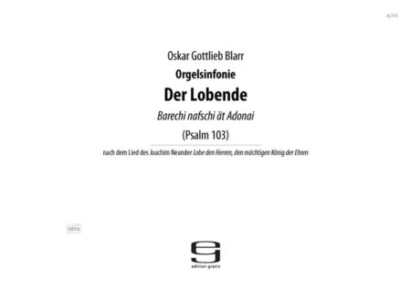 Der Lobende für Orgel (2005)